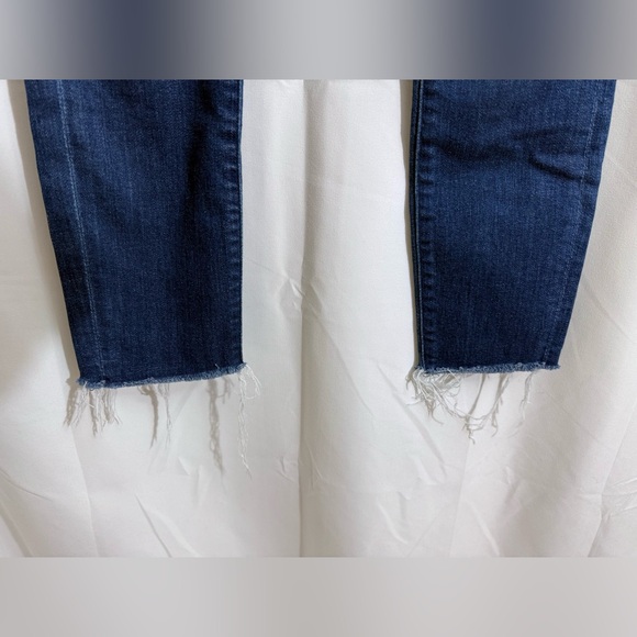Mother “The Looker Ankle Fray” High Rise Skinny Jeans With Frayed Hems Size 24 - Picture 6 of 16